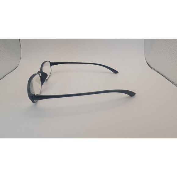 Black Reading Glasses +2.5 Rectangular Frame Plastic Lightweight Readers Unisex - Picture 3 of 4